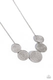 Paparazzi Medaled Mosaic Necklace White