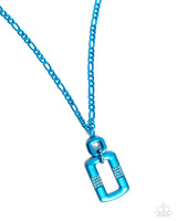 Paparazzi Metallic Movement Necklace Blue & Refulgent Rebel Bracelet Blue