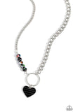 Paparazzi Mismatched Mayhem Necklace Black