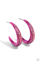 Paparazzi Obsessed with Ombré Earrings Pink