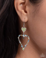 Paparazzi Parallel Passion Earrings Green