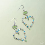 Paparazzi Parallel Passion Earrings Green