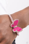 Paparazzi Particularly Painted Bracelet Pink