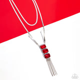 Paparazzi Passionate Pageantry Necklace Red