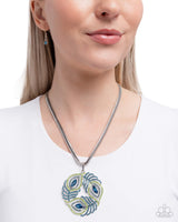 Paparazzi Peacock Patchwork Necklace Multi