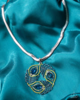 Paparazzi Peacock Patchwork Necklace Multi