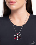 Paparazzi Potent Pattern Necklace Pink