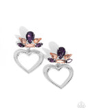 Paparazzi Pushing Perfection Earrings Purple