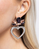 Paparazzi Pushing Perfection Earrings Purple