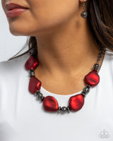 Paparazzi Refulgent Reformation Necklace Red