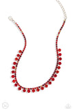 Paparazzi Ritzy Rhinestones Necklace Red