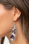 Paparazzi Rock Candy Bubbly Earrings Purple