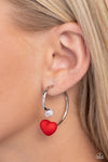 Paparazzi Romantic Representative Earrings Red