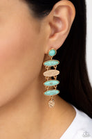 Paparazzi Rustic Reverie Earrings Blue