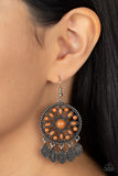 Paparazzi Sagebrush Symphony Earrings Brown