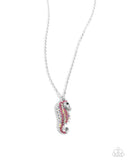 Paparazzi Seahorse Sailor Necklace Pink