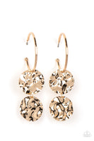 Paparazzi Sending Shock Waves Earrings Gold