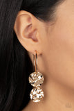 Paparazzi Sending Shock Waves Earrings Gold