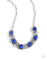 Paparazzi Serrated Sensation Necklace Blue & Serrated Secret Bracelet Blue