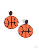 Paparazzi Shooting Hoops Earrings Orange