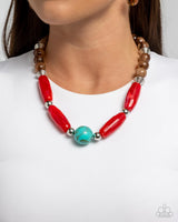 Paparazzi Sneaky Swirls Necklace Multi