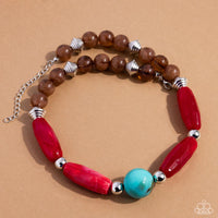 Paparazzi Sneaky Swirls Necklace Multi