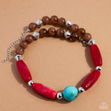 Paparazzi Sneaky Swirls Necklace Multi