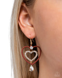 Paparazzi Soft and Sweet Earrings Red