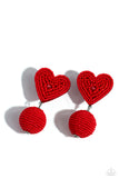 Paparazzi Spherical Sweethearts Earrings Red