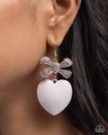 Paparazzi Suitable Sweetheart Earrings Pink