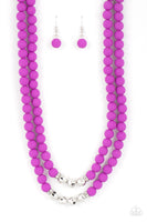 Paparazzi Summer Splash Necklace Purple and Dip and Dive Bracelet Purple