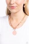 Paparazzi Tag Out Necklace Copper