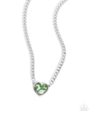 Paparazzi Tasteful Triad Necklace Green