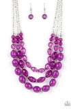 Paparazzi Tropical Hideaway Necklace Purple