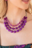 Paparazzi Tropical Hideaway Necklace Purple