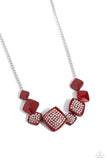 Paparazzi Twinkling Tables Necklace Red