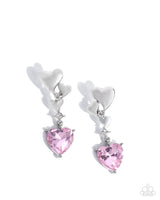 Paparazzi Valentines Vaudeville Earrings Pink