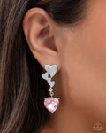 Paparazzi Valentines Vaudeville Earrings Pink