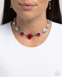 Paparazzi Valentines Vibe Necklace Red