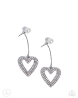 Paparazzi Valentines Vision Earrings White