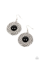 Paparazzi Vintage Vortex Earrings Black