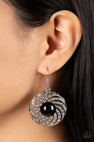 Paparazzi Vintage Vortex Earrings Black