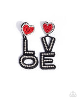 Paparazzi Visible Valentines Earrings Black