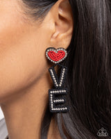 Paparazzi Visible Valentines Earrings Black