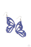 Paparazzi WING of the World Earrings Blue