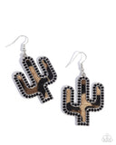 Paparazzi Western Worth Earrings Black