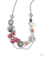 Paparazzi Whimsical Whisper Necklace Red