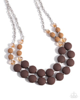 Paparazzi Whimsically Wealthy Necklace Brown