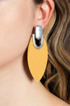 Paparazzi Wildly Workable Earrings Yellow