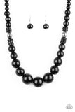 Paparazzi Panama Panorama Necklace Black - Glitz By Lisa 